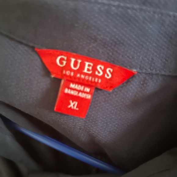 Guess Black Casual Button Down Shirt - Picture 5 of 8